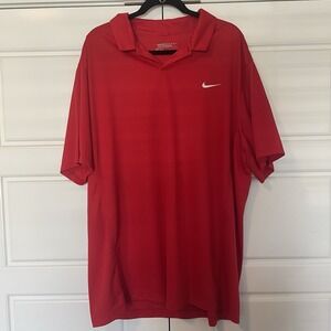 Nike Men's Golf Tour Performance Polo Shirt 2XL, Red, Collared